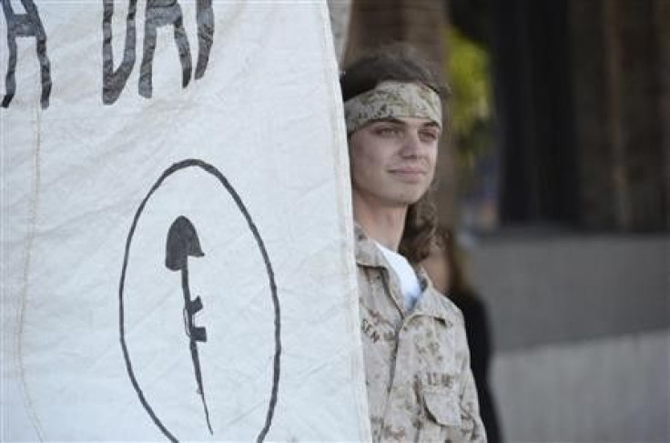 Iraq war veteran Scott Olsen is shown in this undated photo released to Reuters