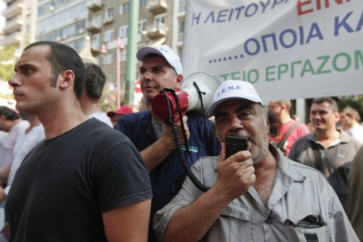 Greek shipyard workers