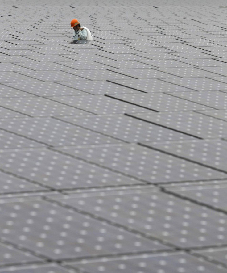 Solar Panel Field in Japan