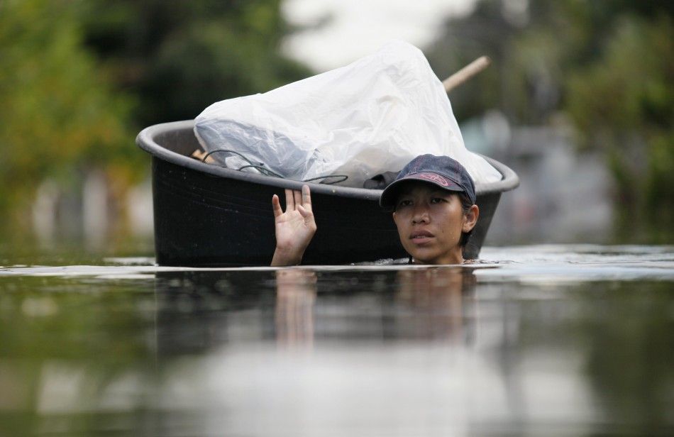 Bangkoks Suburbs Submerged in Floodwater