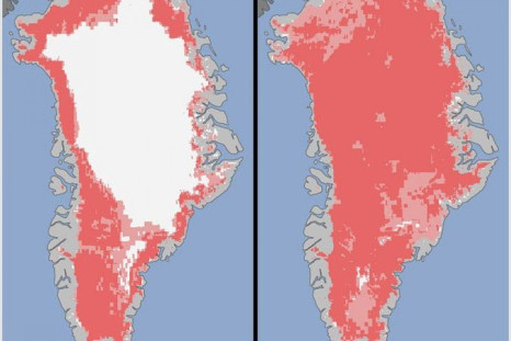 NASA Satellites Reveal An Unprecedented 97% Of Greenland Ice Sheet Surface Melt In Mid-July