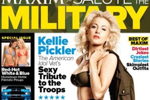 Kellie Pickler went patriotic for Maxim magazine's latest cover and photos spread in its annual &quot;Salute to the Military&quot; issue.