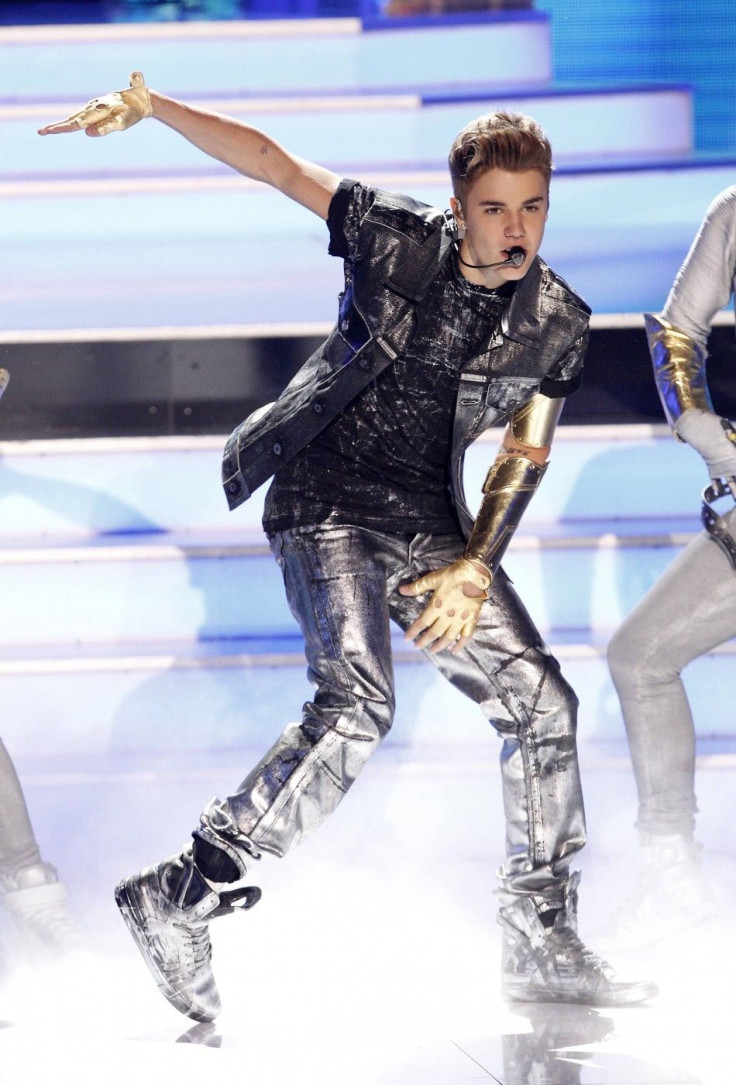 Bieber performs at the Teen Choice Awards in Universal City