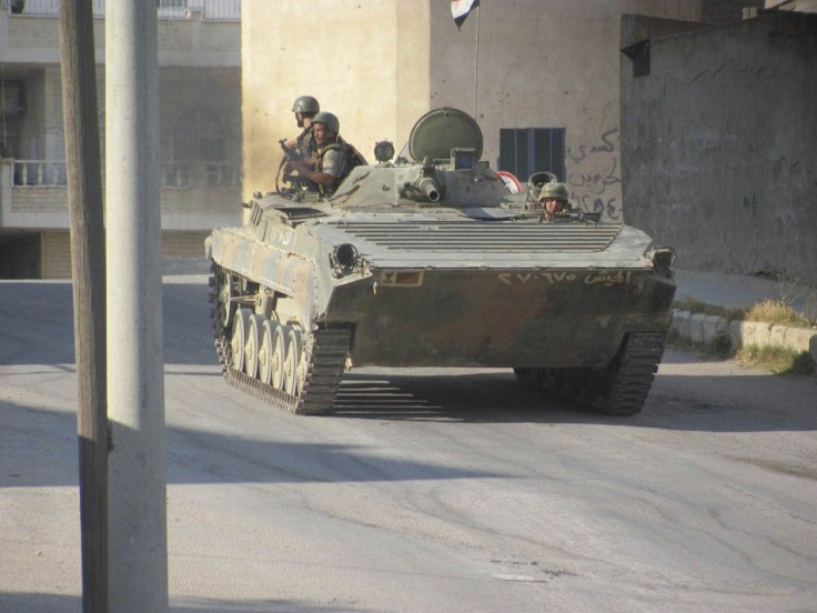 Syrian tank in Deraa
