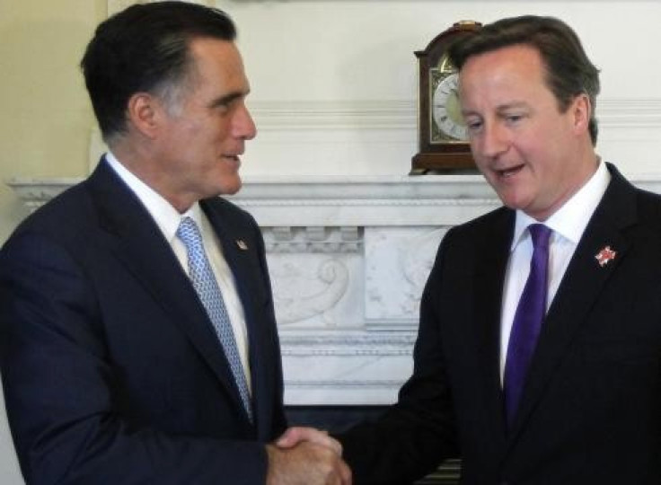 Mitt Romney and David Cameron