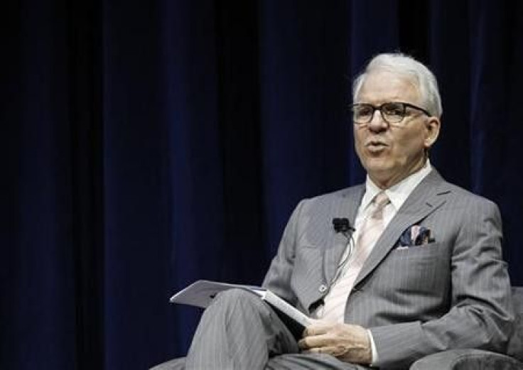 Actor Steve Martin participates in the Live Talks Los Angeles session &#039;&#039;Tina Fey: A Conversation With Steve Martin&#039;&#039; at Nokia Theatre in Los Angeles