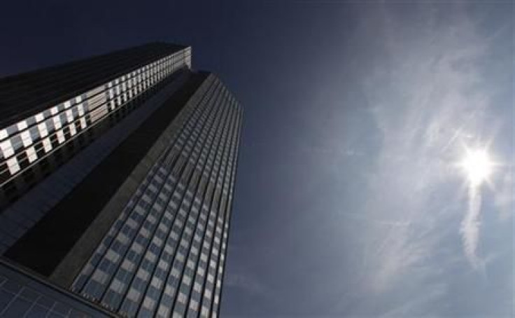 The headquarters of the European Central Bank (ECB) is pictured in Frankfurt