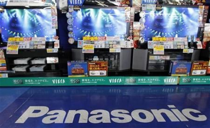 Panasonic&#039;s plasma TV sets are displayed at an electronics shop in Tokyo