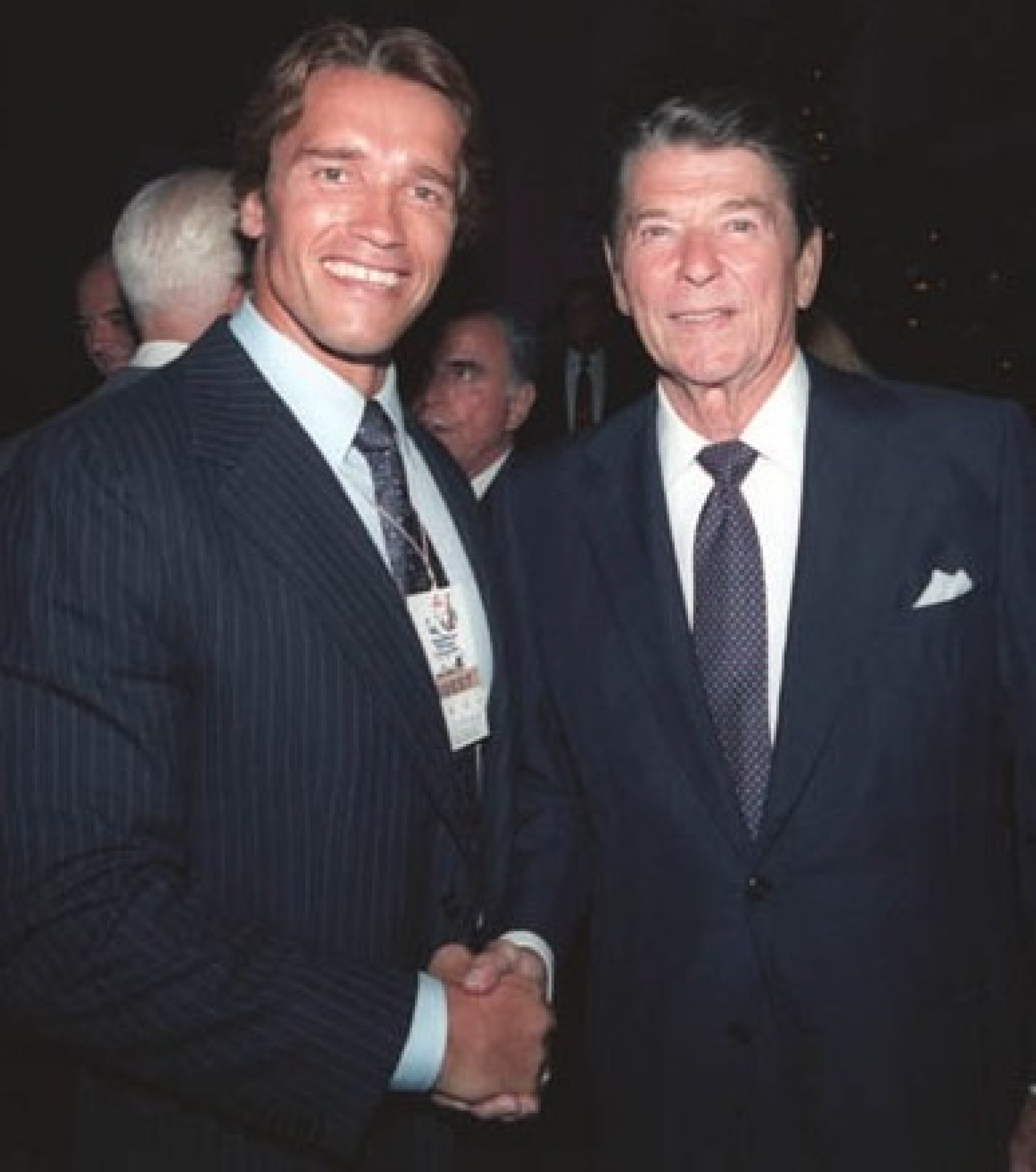 Schwarzenegger and Reagan
