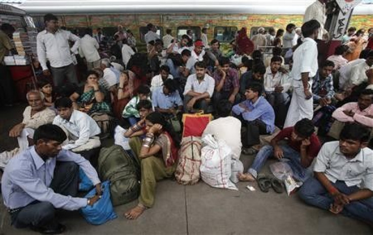 Stranded railway passengers