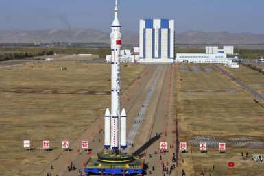 Long March II-F rocket, loaded with Shenzhou-8 spacecraft