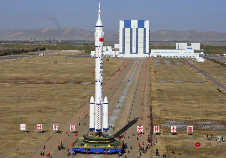 Long March II-F rocket, loaded with Shenzhou-8 spacecraft