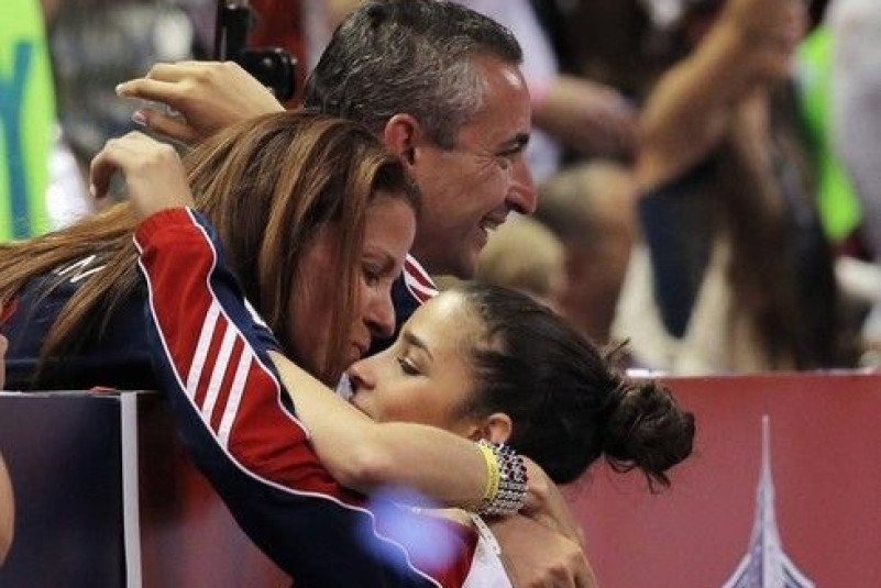 Lynn and Rick Raisman cheer on Aly Raisman