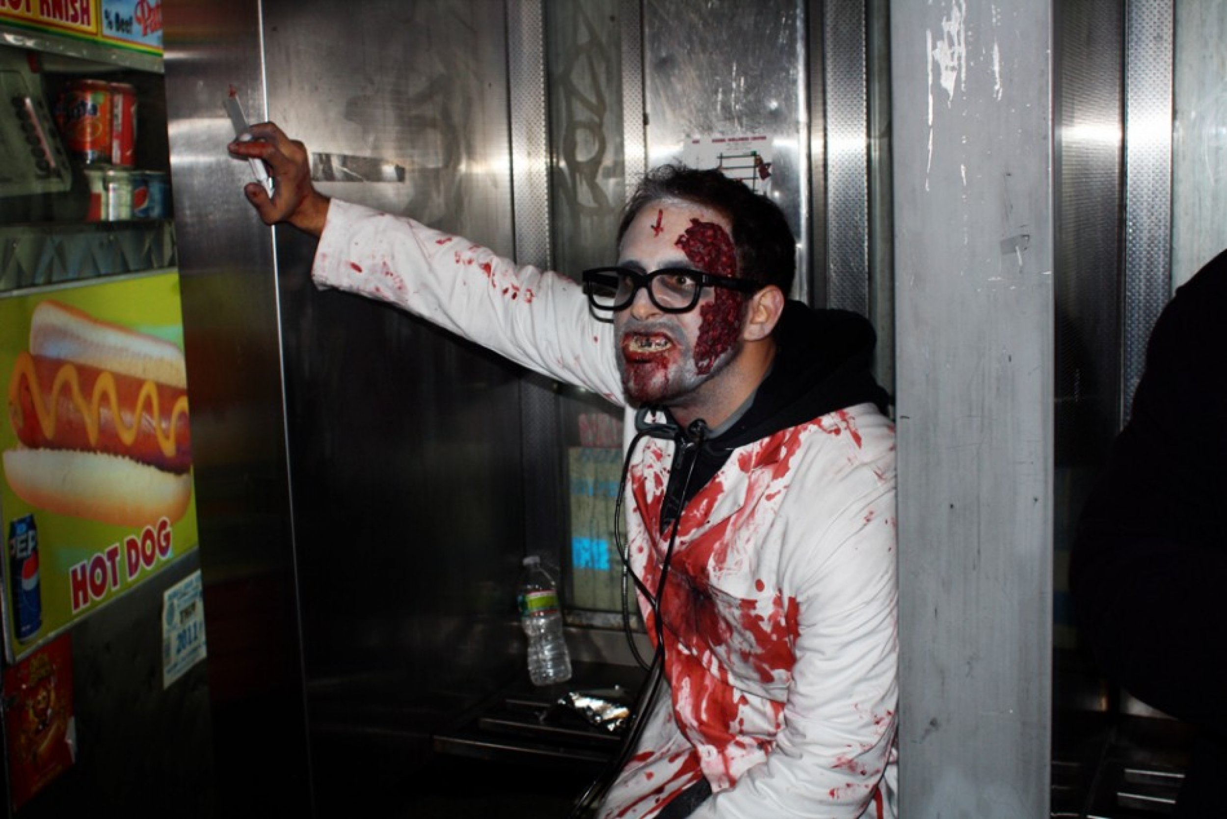 Zombie in Phone Booth