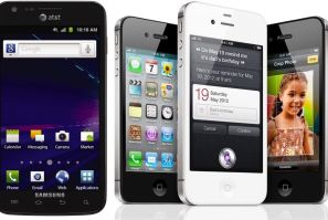 Samsung Galaxy S II Skyrocket and Apple iPhone 4S