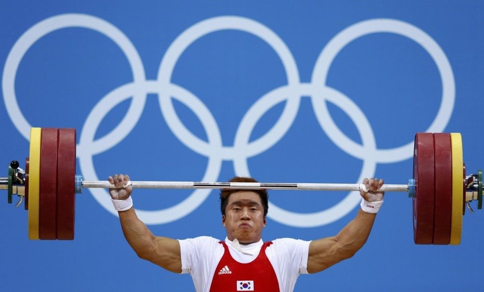 South Korean weightlifter Jaehyouk Sa