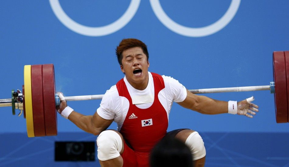 South Korean weightlifter Jaehyouk Sa