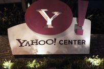The Yahoo! offices are pictured in Santa Monica