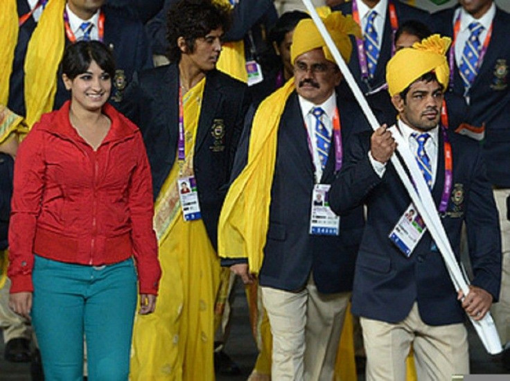 Mystery Woman at the Indian Contingent