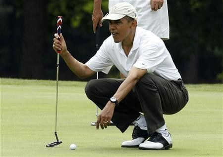 President Obama Played Gold On His 51st Birthday