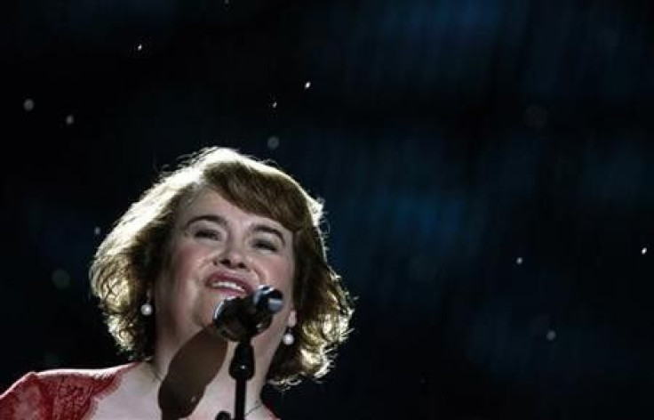 British singer Susan Boyle performs during the final round of &#039;&#039;China&#039;s Got Talent&#039;&#039; in Shanghai