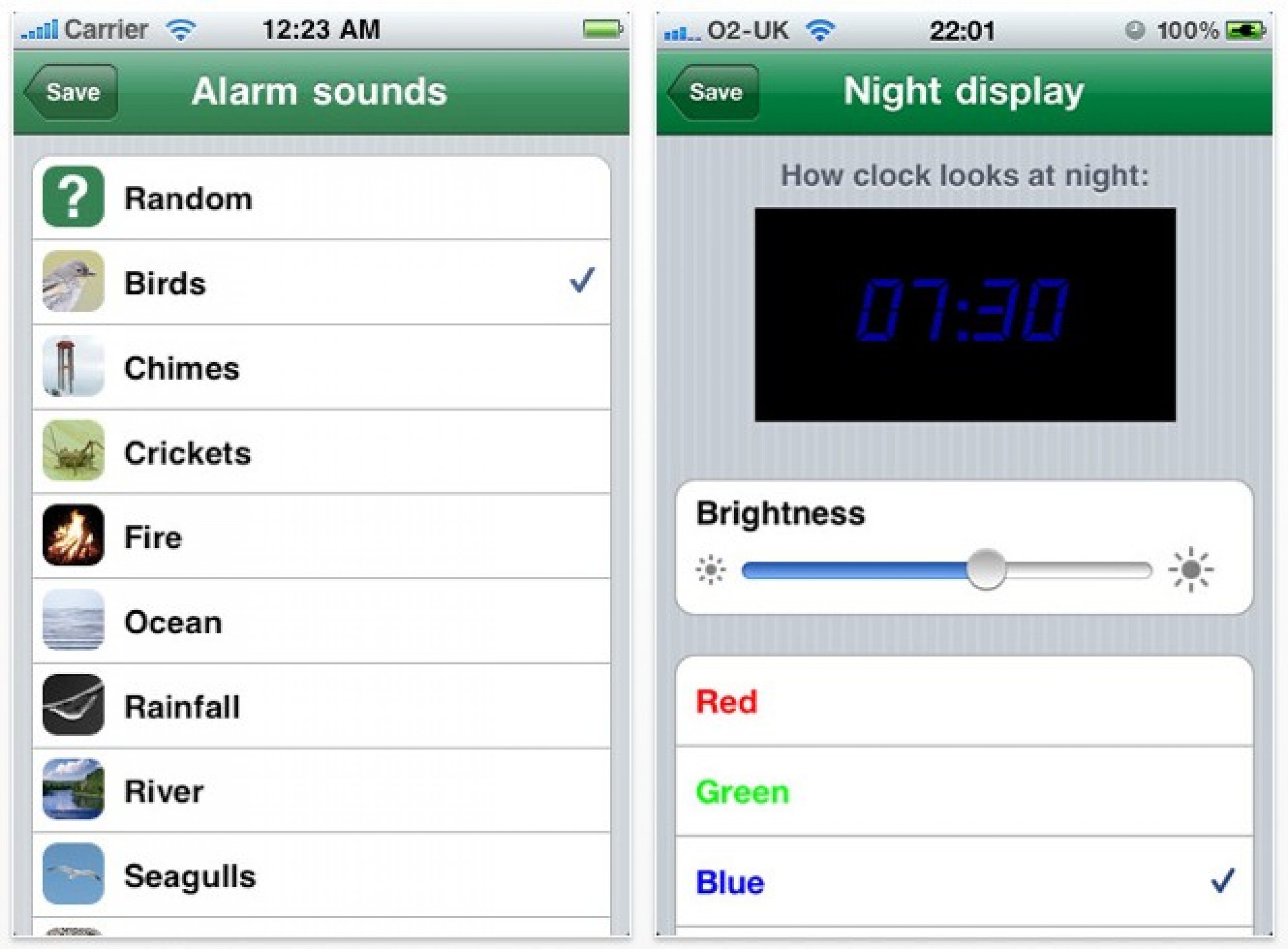 Sunrise Alarm app