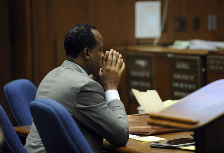 Dr. Conrad Murray sits in the courtroom during his trial in the death of pop star Michael Jackson in Los Angeles