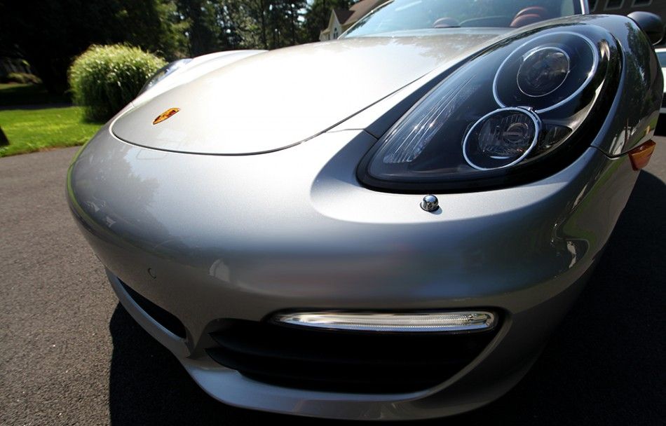 The front of the 2013 Porsche Boxster S.