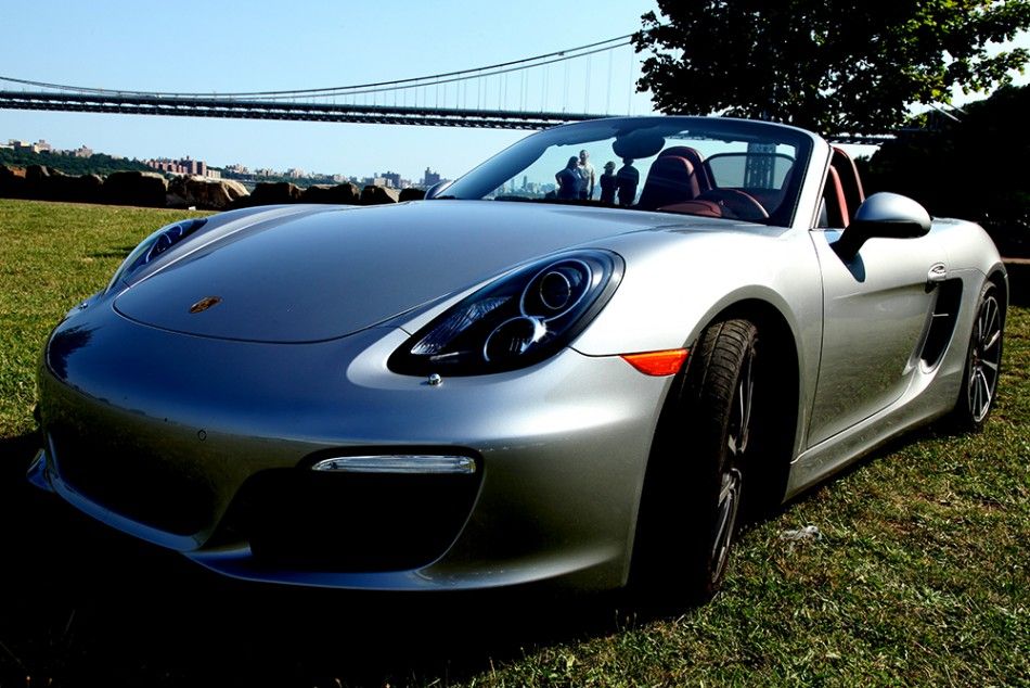 The 2013 Porsche Boxster S parked at Palisades Insterate Park.