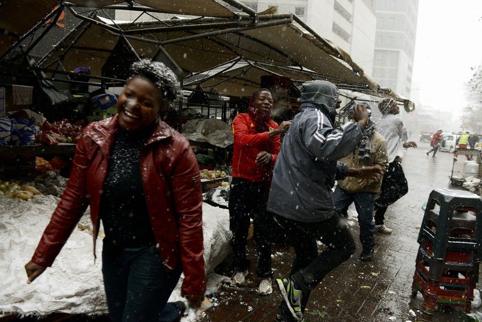 Snow In Africa; Snowfall Greets Johannesburg And The South African