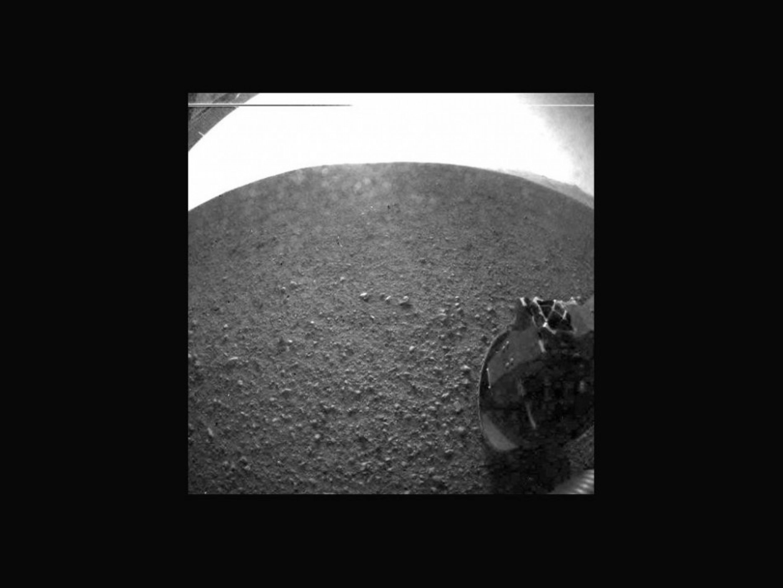 NASA Curiosity Rovers First Image