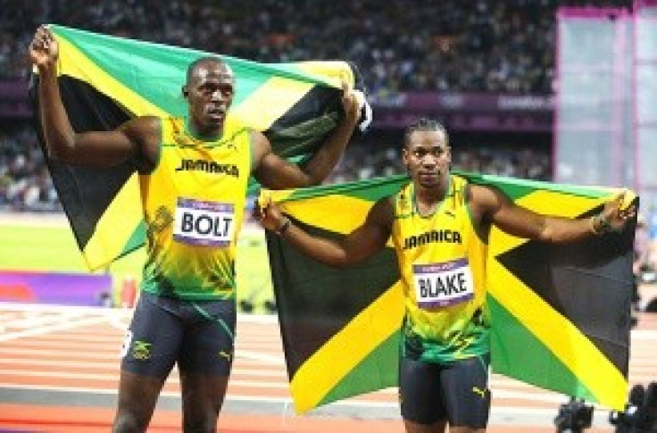 Either Usain Bolt (left) or Yohan Blake (right) are expected to take gold in tonight's 200m final