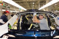 Toyota workers assemble the 2012 Corolla at the Blue Springs, Miss., plant, which began hiring 2,000 employees in 2011.
