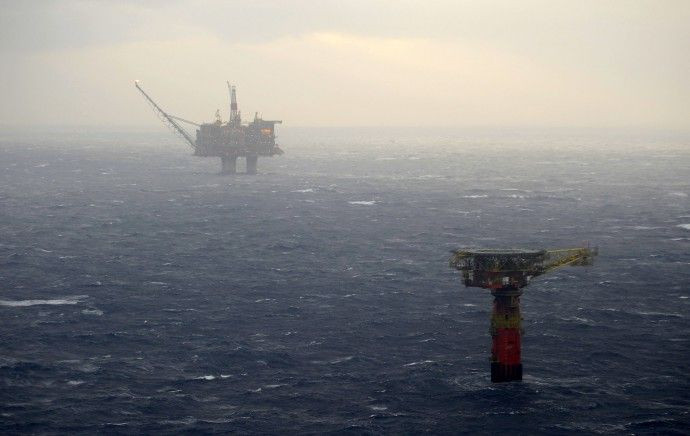 north sea rig