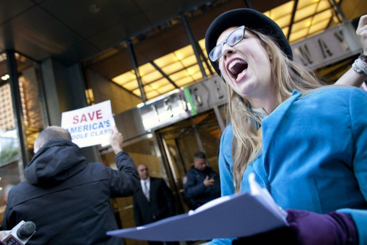 An Occupy Wall Street protestor.