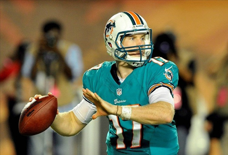 Ryan Tannehill will start his first career NFL game on against the Panthers.