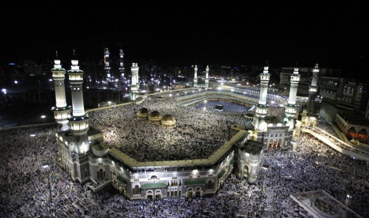 Muslim pilgrims circle the Kaaba at the Al-Masjid al-Haram (Grand mosque) in Mecca