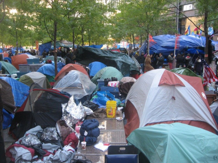 Tent city in Zuccotti Park