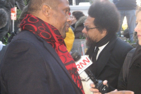 Tavis Smiley and Cornel West at OWS