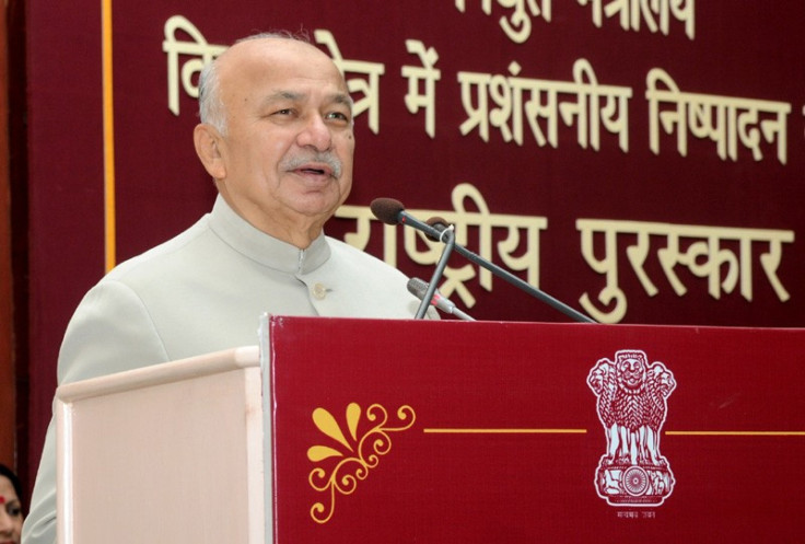 Indian Home Minister Sushil Kumar Shinde