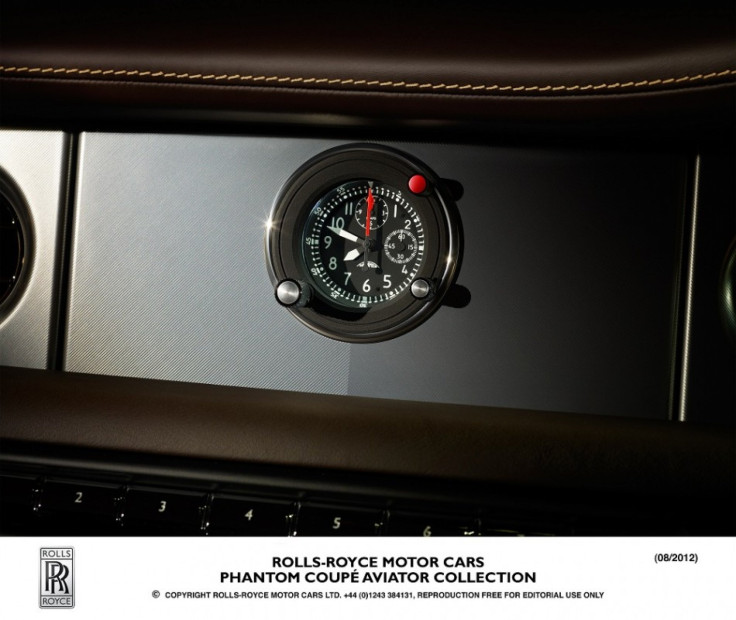 A clock inside the new Rolls-Royce Phantom Coupe Aviator.