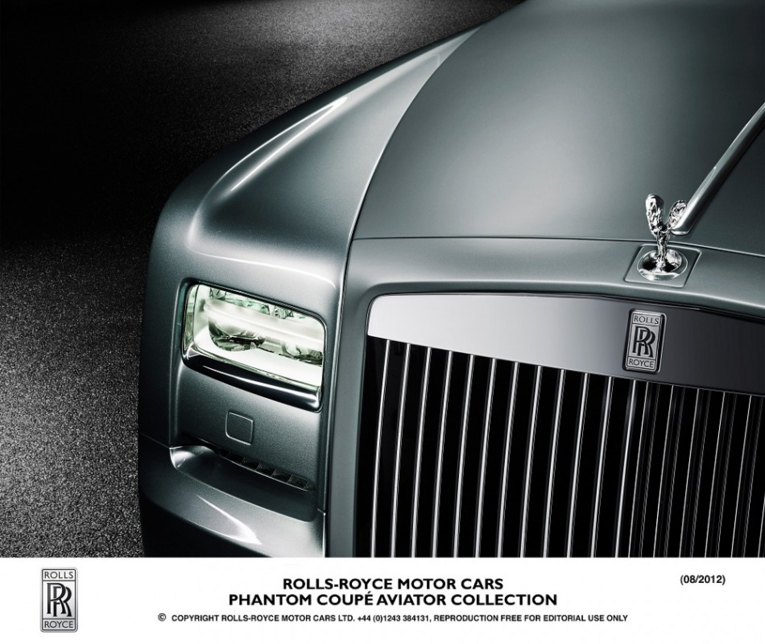 The grill on the new Rolls-Royce Phantom Coupe Aviator.