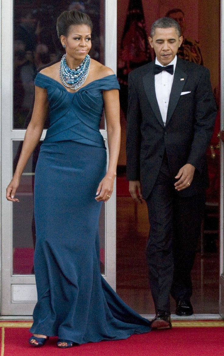 Michelle Obama looked radiant at the White House state dinner