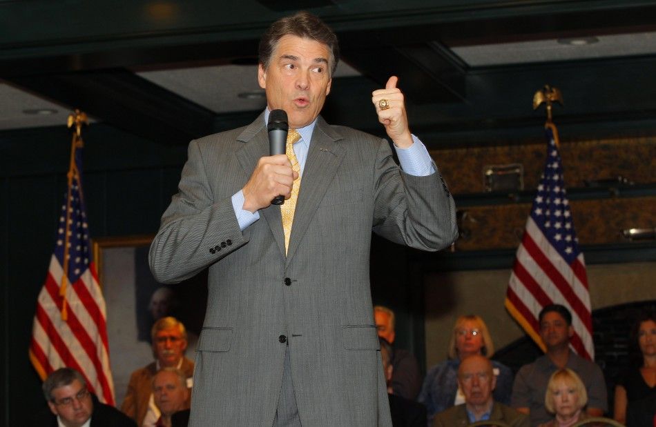 Republican presidential candidate Texas Gov. Rick Perry 