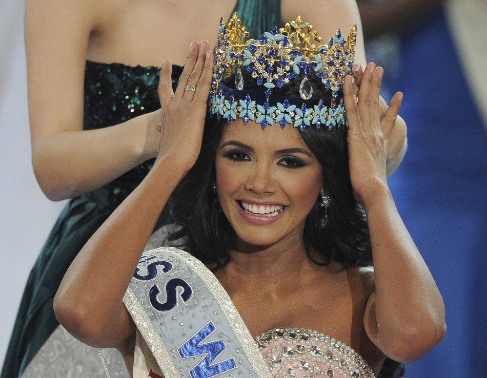 Miss Venezuela, Ivian Sarcos, is crowned Miss World 2011 in Earls Court in west London
