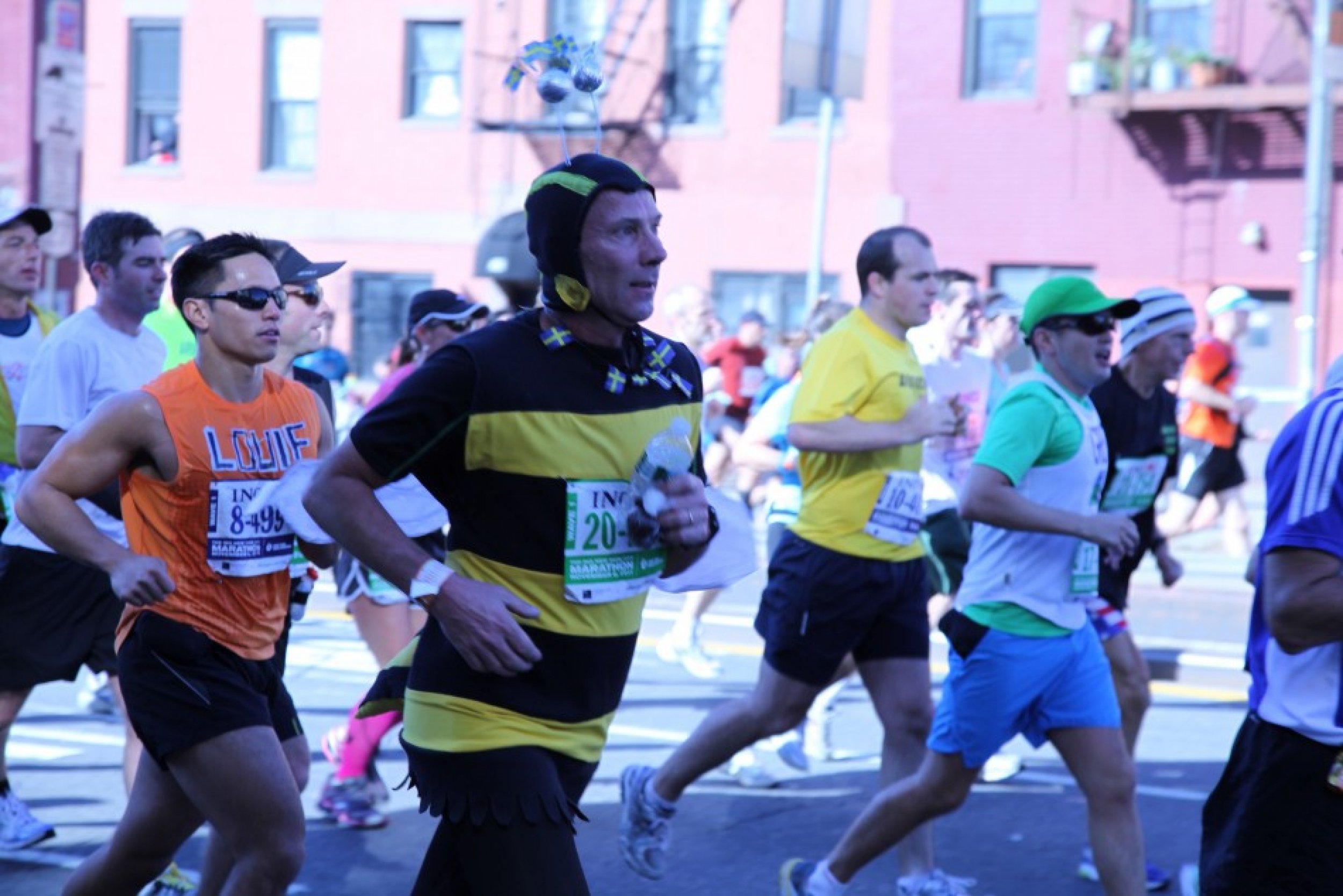 Bumblebee Man at the Marathon
