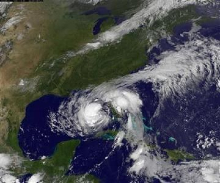 Tropical Storm Isaac is seen in the Gulf of Mexico in this NOAA handout satellite (Reuters)