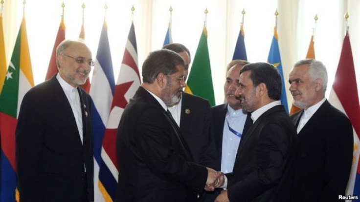 Morsi and Ahmadinelad at Non-Aligned Movement Summit