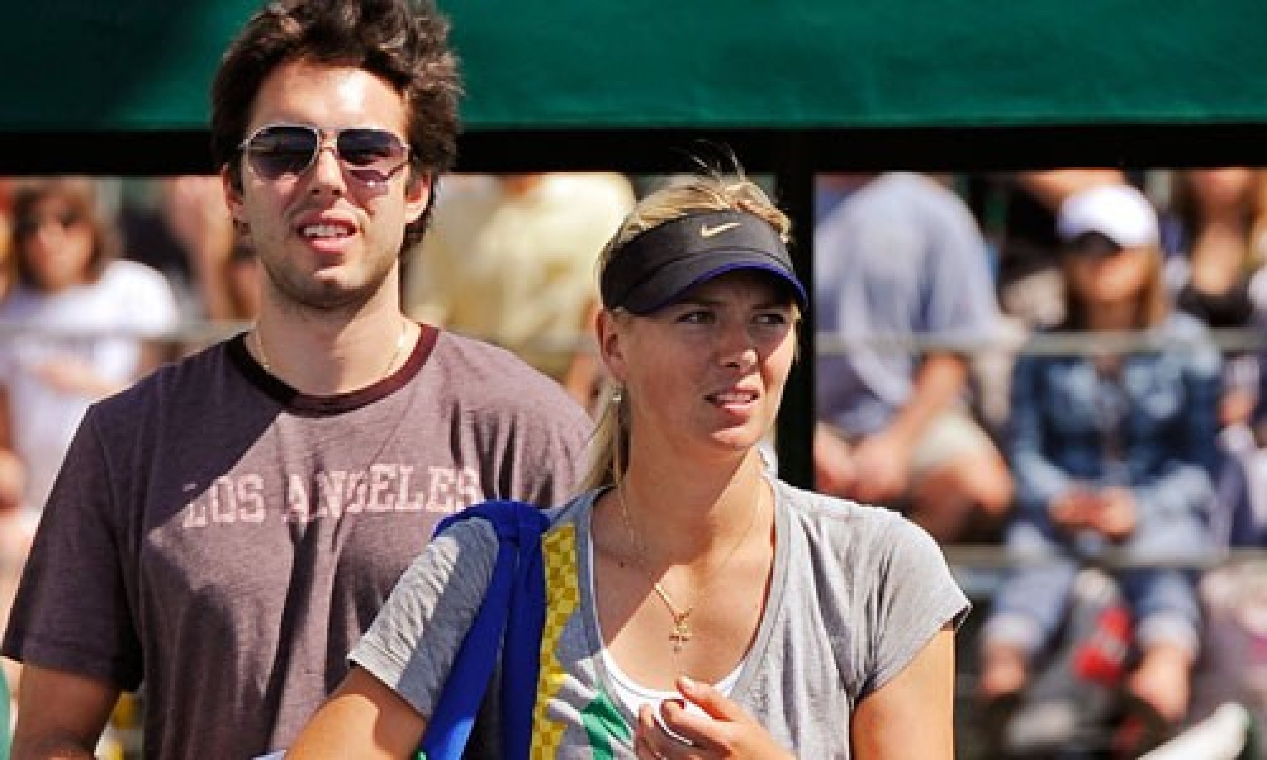 The couple at one of Sharapova039s tennis matches
