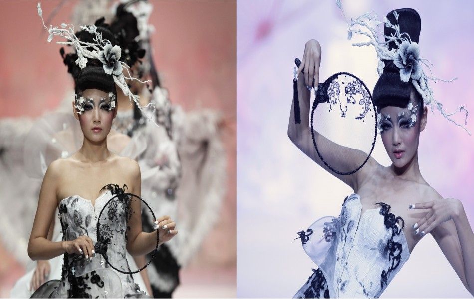 China Fashion Week 2011 Models Presents MGPIN Gothic Make-up, Styling Creations PHOTOS